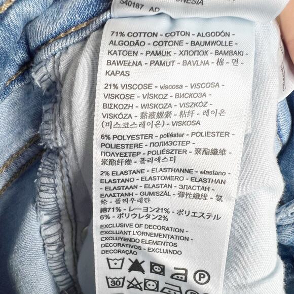 LEVI'S 721 High Rise Skinny Ankle Jeans Slimming Light Blue Wash Womens Size 29 - Picture 9 of 10